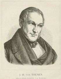 Johann Heinrich von Thünen (1783-1850) mecklenburgischer Agrar- und Wirtschaftswissenschaftler, Sozialreformer und Musterlandwirt.