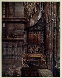 London, the Coronations Chair, Westminster Abbey