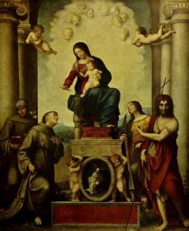 029. ANTONIO ALLEGRI DA CORREGGIO, Die Madonna des h. Franziskus 
