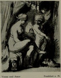 024 Elsheimer. Venus und Amor, Zeichnung. (Frankfurt a. M.)