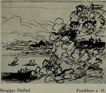029 Elsheimer. Bergiges Flusstal, Zeichnung. (Frankfurt a. M.)