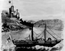 Niederrhein Dampfschiff Friedrich Wilhelm 1828