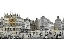 Rostock - Neuer Markt um 1820.
