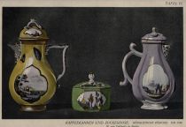 Tafel IV. - Kaffekanne und Zuckerdose. Höroldtsche Periode. Um 1730