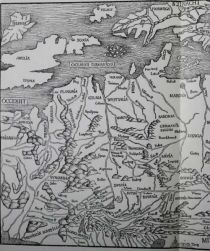 Fig. 1. Karte von Deutschland L. (Nach Hartmann Schedel, Weltchronik. Nürnberg 1493.)