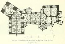 Fig. 21. Grundriss des Schlosses zu Meißen (erste Etage). (Nach Gurlitt.) 