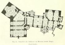 Fig. 22. Grundriss des Schlosses zu Meißen (zweite Etage). (Nach Gurlitt.)