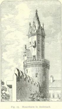 Fig. 25. Mauerturm in Andernach (Nach Mitteilungen der k. k. Zentral-Kommission.)