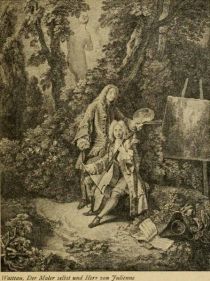 011. Watteau, Der Maler selbst und Herr von Julienne