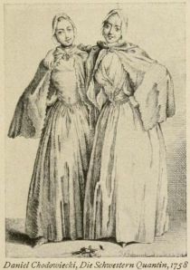 091. Daniel Chodowiecki, Die Schwestern Quantin, 1758