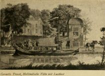 097. Cornelis Troost, Holländische Villa mit Lustboot