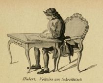 129. Hubert, Voltaire am Schreibtisch