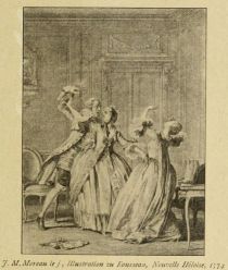 145. J. M. Moreau le j, Illustration zu Roussea:i, Nouvelle Héloise, 1774