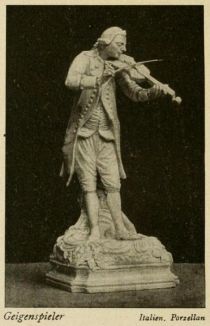 182. Geigenspieler, Italienisches Porzellan