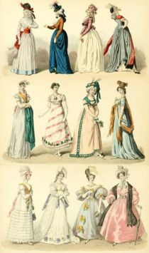 Entwicklung der Mode zwischen 1790 und 1830