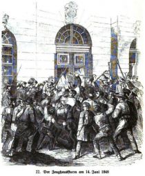 Berlin, Der Zeughaussturm am 14. Juni 1848