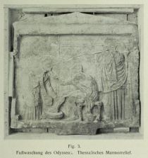 003. Fußwaschung des Odysseus, Thessalisches Marmorrelief