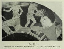 015. Epheben im Baderaum der Palästra, Vasenbild im Brit. Museum