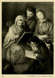 001. A. F. Oeser (1717-1799), Kinder des Künstlers