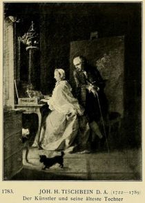 007. Joh. H. Tischbein D. Ä. (1722-1789) Der Künstler und seine älteste Tochter