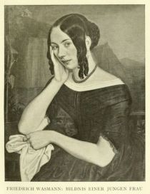 010 Bildnis einer Jungen Frau. Rudolph Friedrich Wasmann (1805-1886)