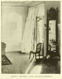 045 Das Balkonzimmer. Adolph von Menzel (1815-1905)