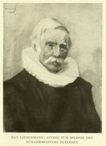 052 Studie zum Bildnis des Bürgermeisters Petersen. Max Liebermann (1847-1935)
