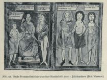 092. Sechs Brennstellenbilder aus einer Handschrift des 11. Jahrhunderts (Brit. Museum)