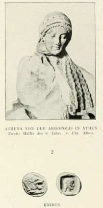 002. Athena von der Akropolis in Athen, Zeite Hälfte des 6. Jahrhunderts v. Chr. Athen. Knidus