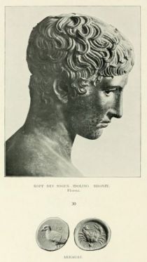 030. Kopf des sogen. Idolino, Bronze, Florenz. Akragas