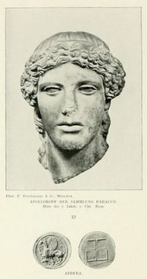 032. Apollokopf der Sammlung Baracco, Mitte des 5. Jahrh. v. Chr. Rom, Abdera