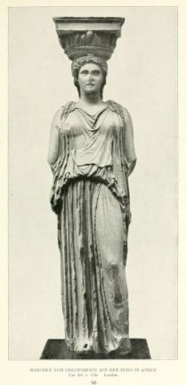 050. Mädchen vom Erechtheion auf der Burg in Athen. Um 415 v. Chr. London
