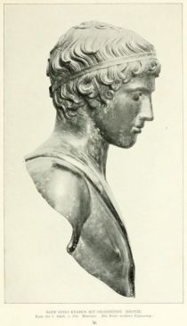 056. Kopf eines Knaben mit Siegerbinde. Bronze. Ende des 5. Jahrh. v. Chr.