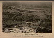 Hamburg 012 Werft von Blom & Voß. Im Hintergrund Kohlenschiffhafen und Köhlbrandmündung