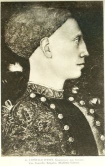 021. Lionello d Este, Gouverneur von Ferrara. Von Pisanello. Bergamo, Akademie Carrara.
