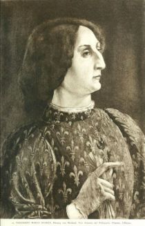 023. Galeazzo Maria Sforza, Herzog von Mailand. Von Antonio del Pollajuolo. Florenz, Uffizien.
