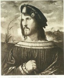 083. Cesare Borgia. Angeblich von Giorgione. Bergamo, Akademie Carrara.