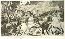 087. Reiterschlacht. Gemälde von Paolo Uccello. London, Nationalgalerie.