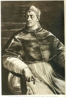 157. Papst Clemens VII. in jungen Jahren. Von Sebastiano del Piombo. Neapel, Nationalmuseum.