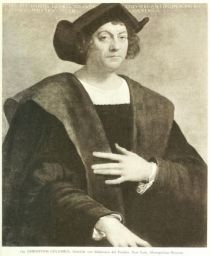 189. Christoph Columbus. Gemälde von Sebastiano del Piombo. New York, Metropolitan-Museum.