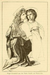 Vinci Lionardo da, Engel Lionardos aus der Taufe Christi von Verrocchio