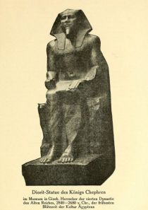 003 Diorit-Statue des Königs Chephren (2840-2680 v. Chr.)