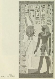 Ägypten 008 Seti I. vor Osiris