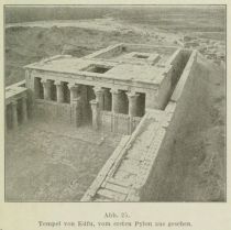 Ägypten 025 Tempel von Edfu, vom ersten Pylon aus gesehen