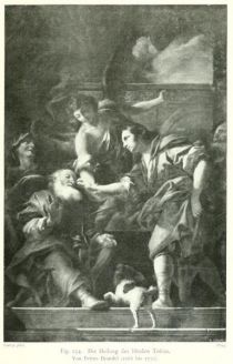 134 Die Heilung des blinden Tobias. Von Petrus Brandel (1668-1739)