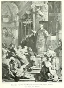139 Ignatius von Loyala Besessene und Kranke heilend. Von Peter Paul Rubens