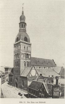 011 Riga, Der Dom von Südwest