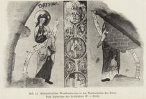 013 Riga, Mittelalterliche Wandmalereien in der Nordvorhalle des Doms.