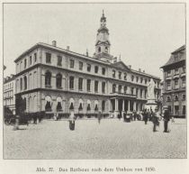 037 Riga, Das Rathaus nach dem Umbau von 1850