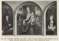 042 Lübecker Meister von 1524. Altar mit den Porträts des Lübecker Ratsherrn Hinrich Kerkring und seiner Frau Katharina Joris